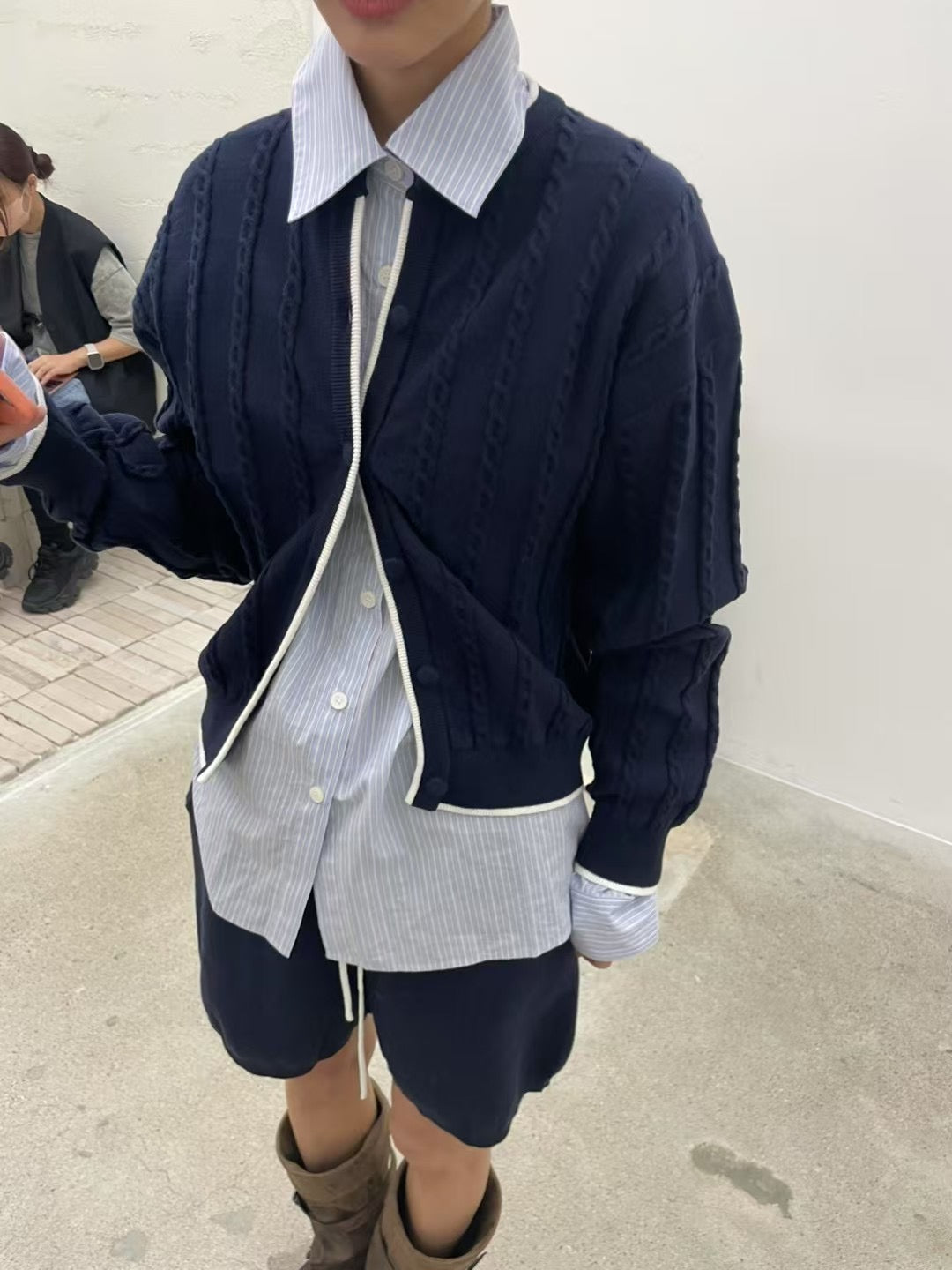 LINK BRAID CARDIGAN- 3 COLOURS