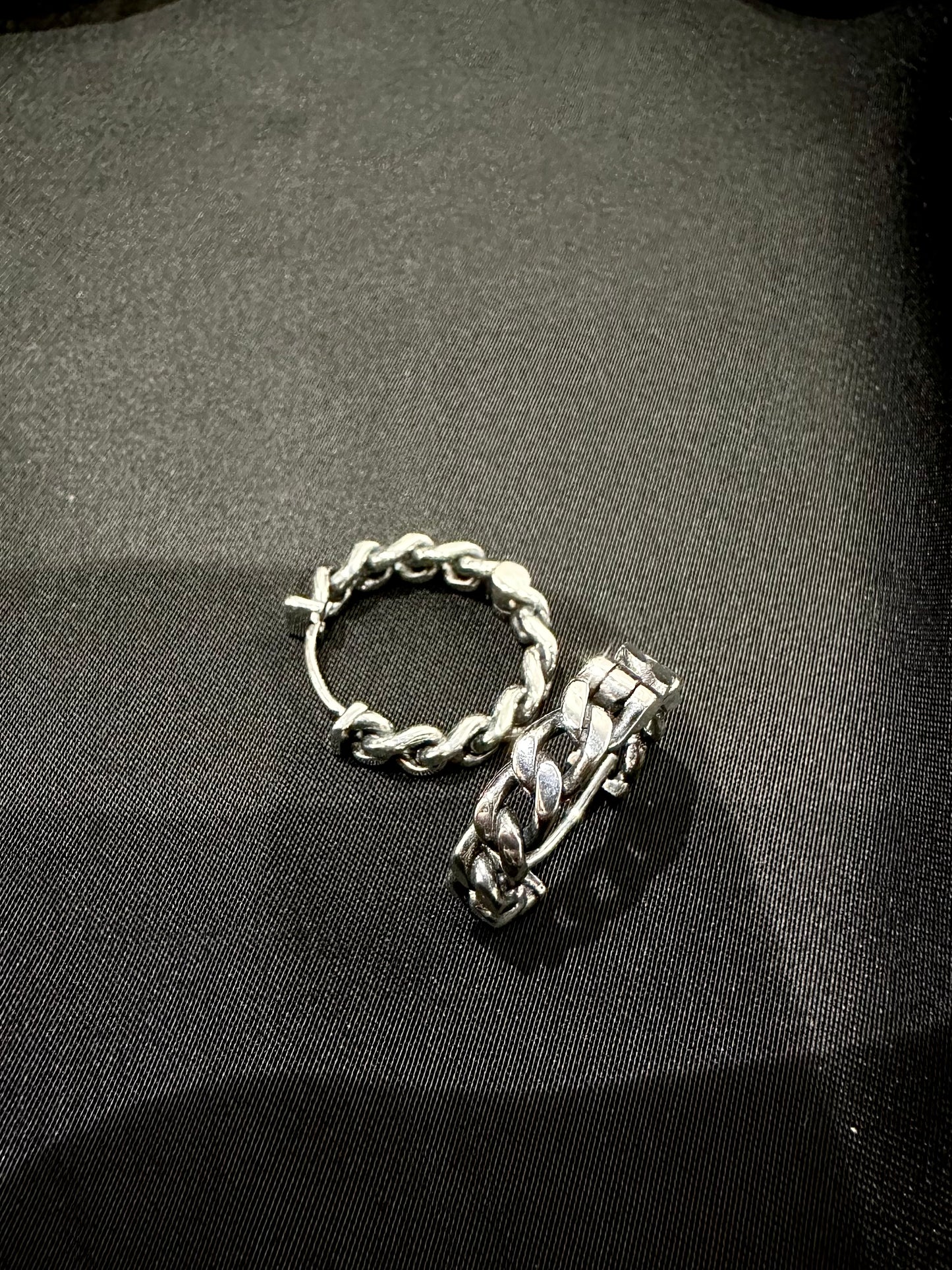 925 18MM CHAIN EARRINGS