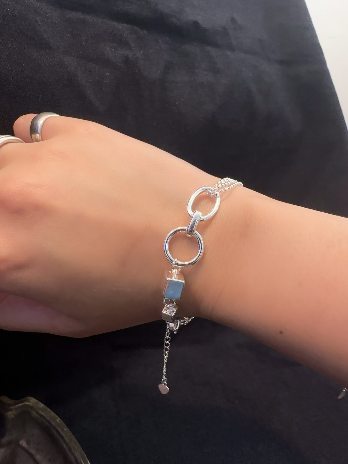 925 CUBE CHAIN LINK BRACELET