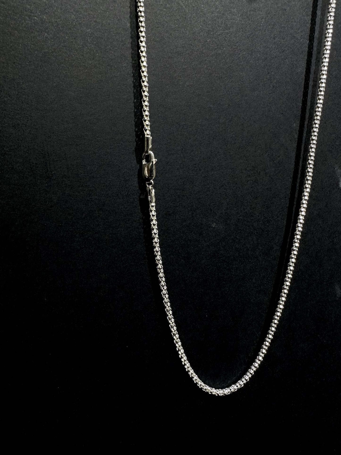 HANDMADE 925 BRILLIANT CUT ROUND NECKLACE