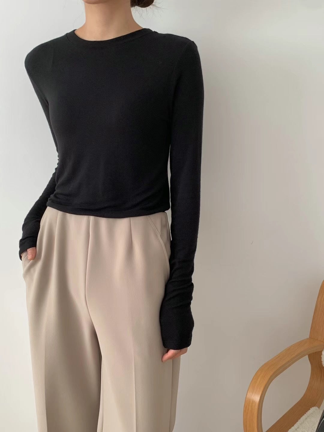 BASIC SOFT LONG SLEEVES TEE