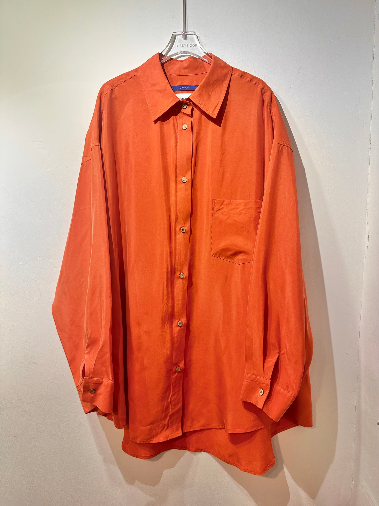 • FUSSY MADE • SPANISH ORANGE CUPRO SHIRT