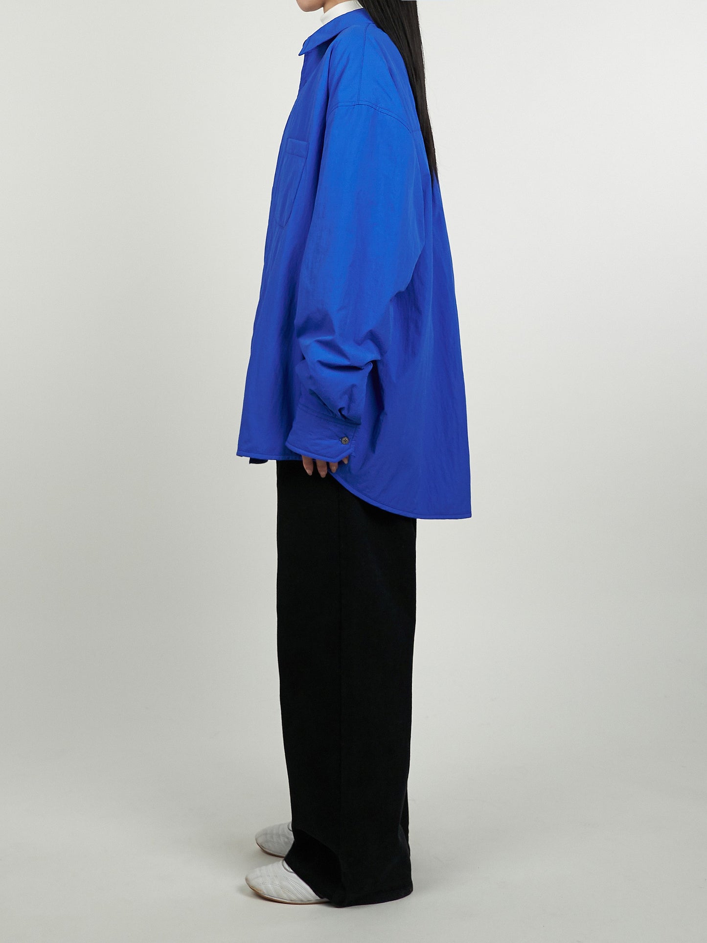COLOR BLOCK PADDED SHIRT JACKET
