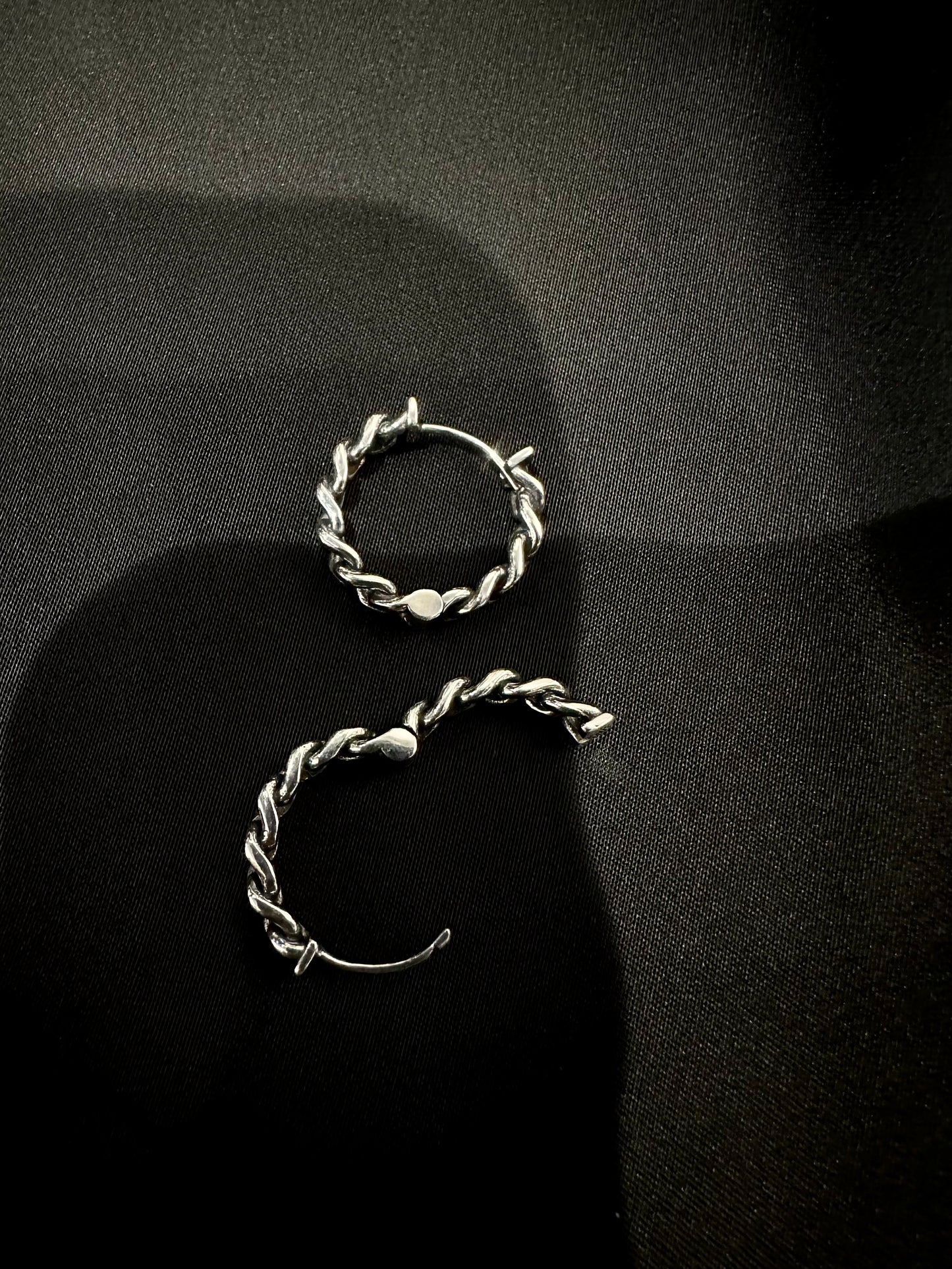 925 18MM CHAIN EARRINGS