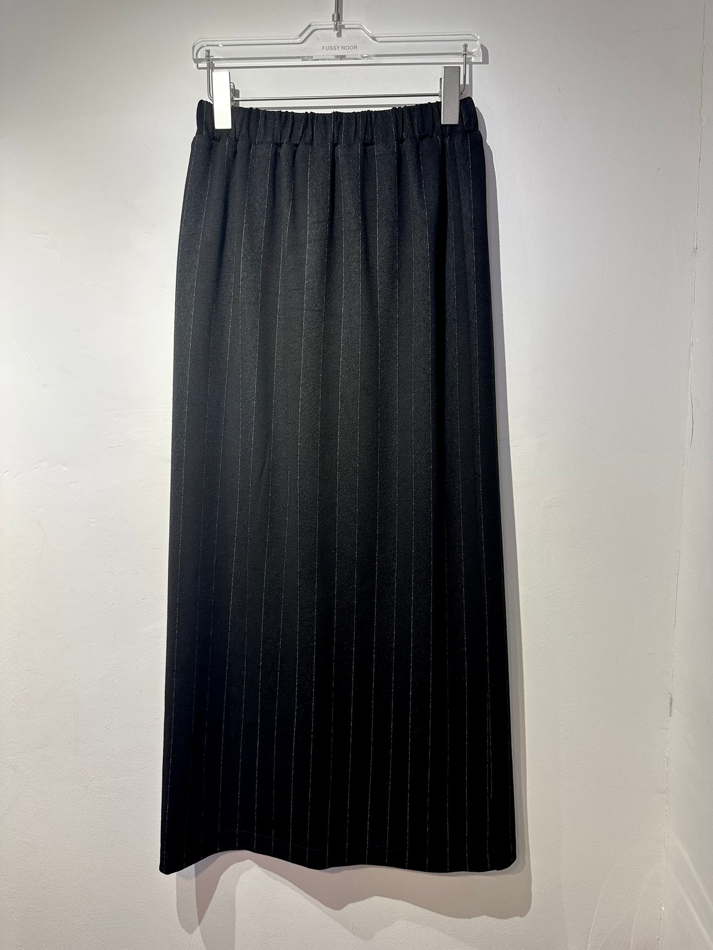 • FUSSY MADE • PINSTRIPE STRETCH SUITING SKIRT