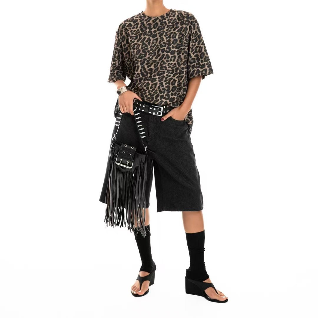 TENDER WASHED BLACK DENIM SHORTS