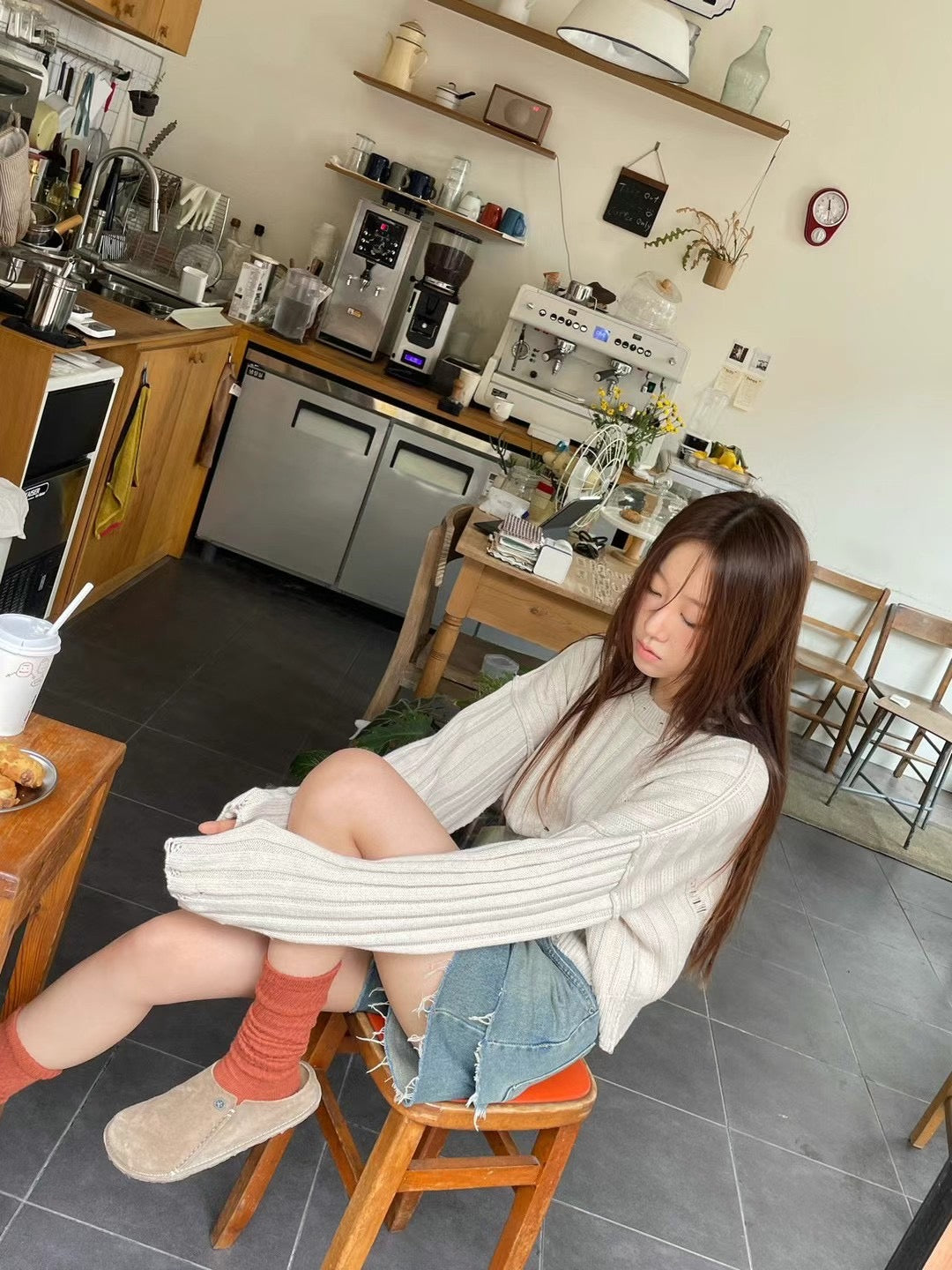 WIDE RIBBED CROP KNIT