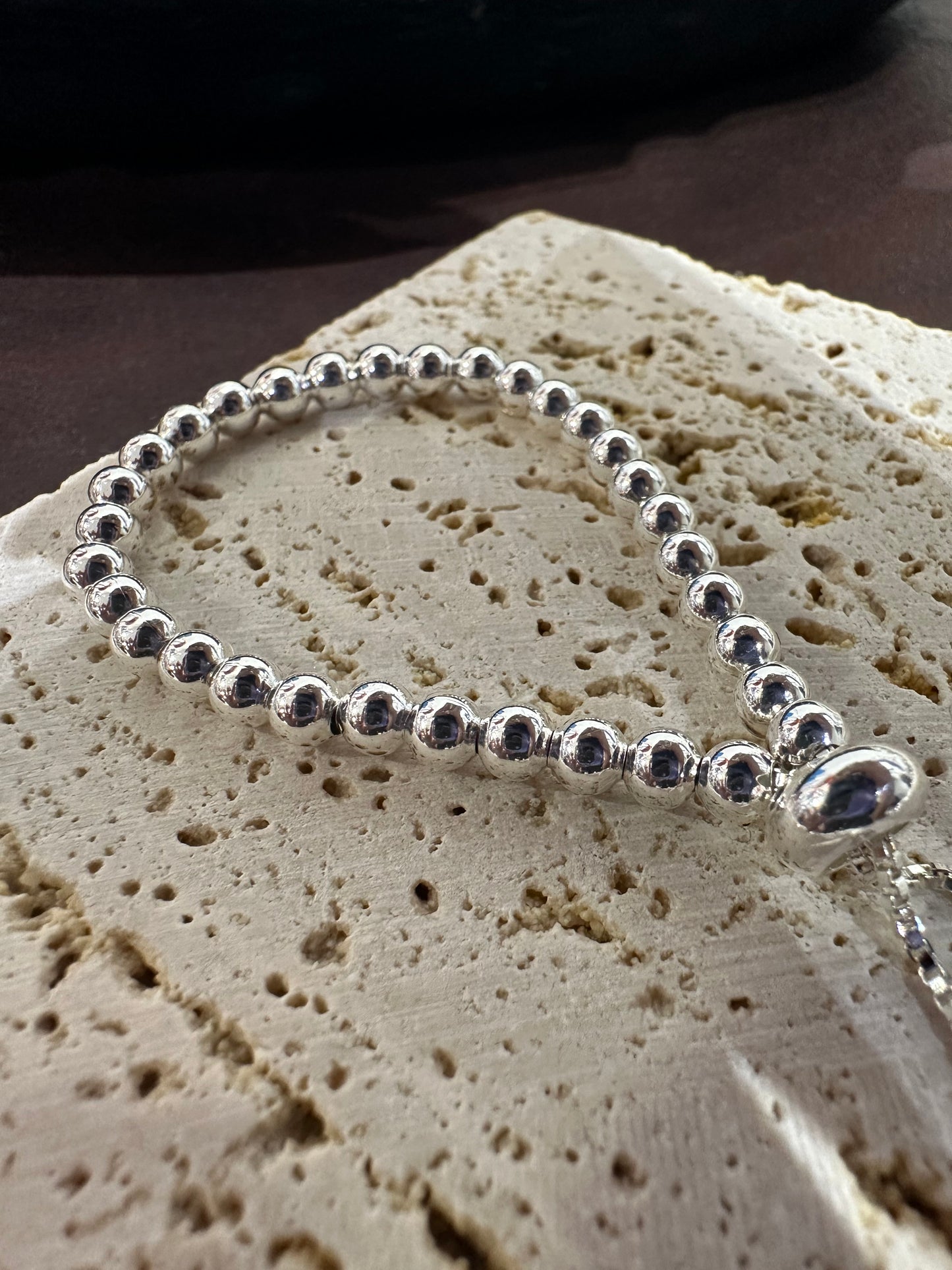 925 ADJUSTABLE BALL CHAIN BRACELET