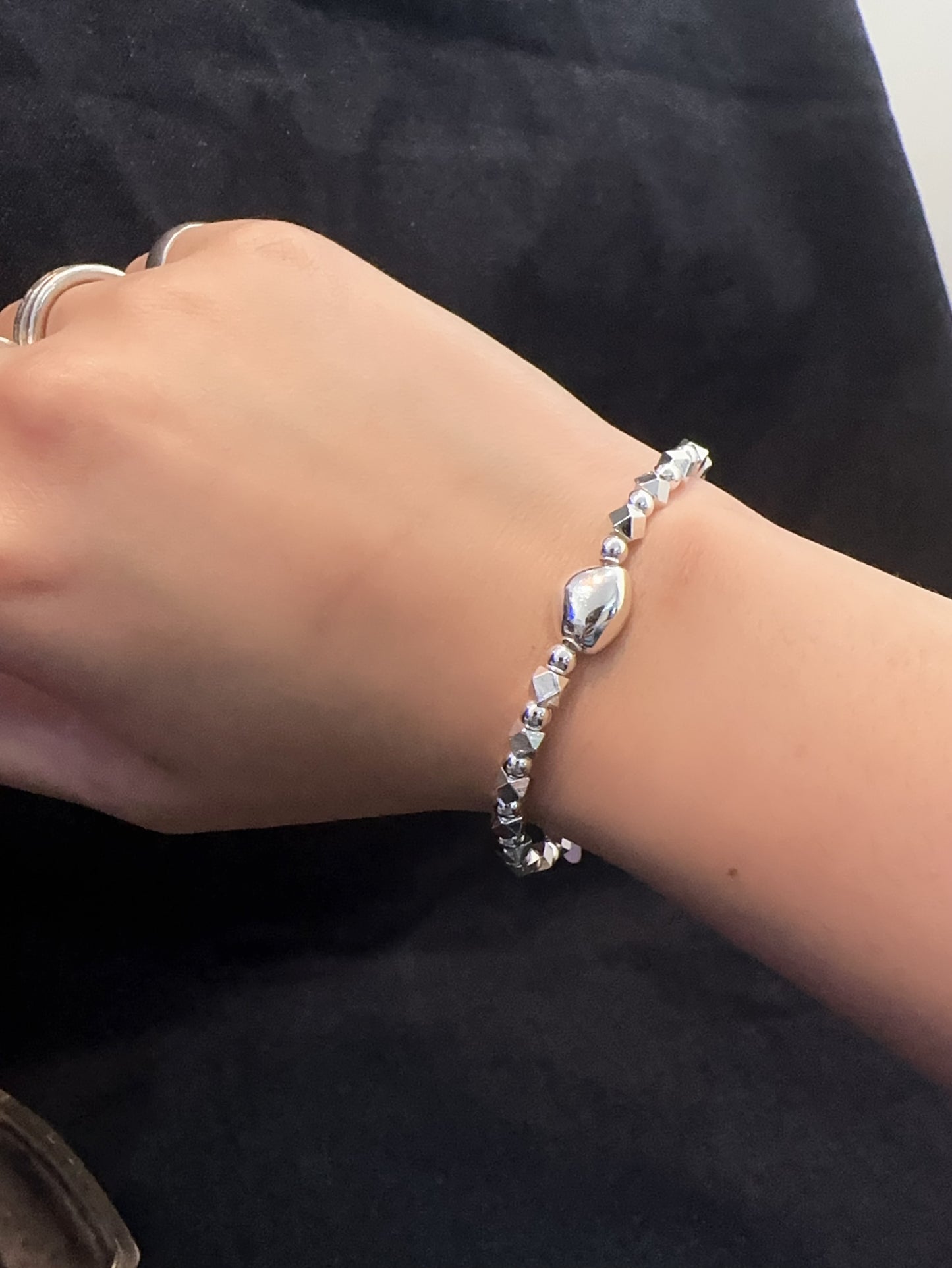 925 COFFEE BEAN MIXED BRACELET