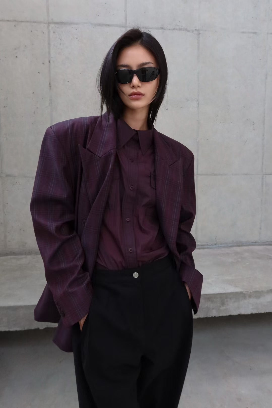 HARMONY CHECKED BLAZER
