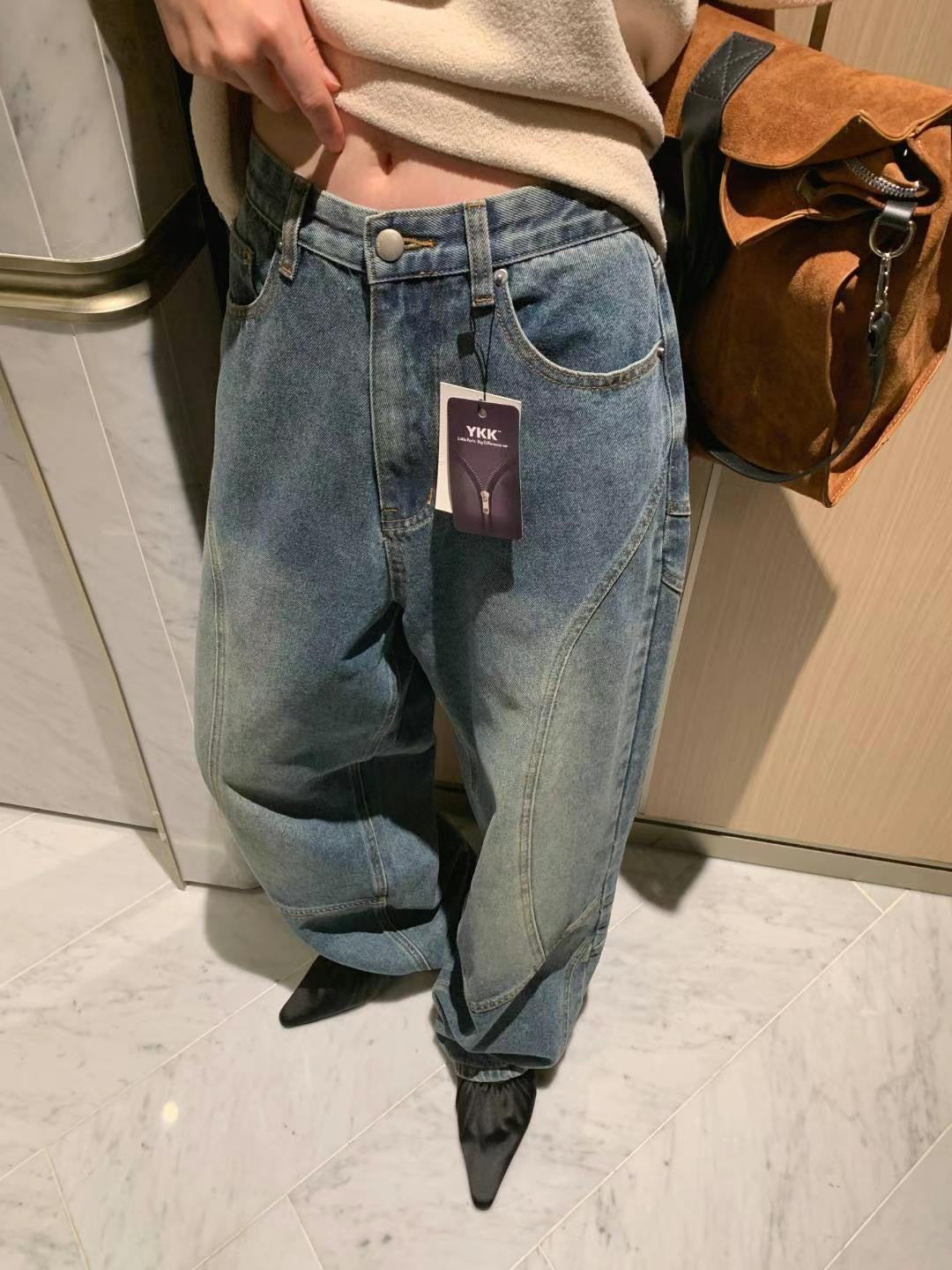 !!!LAST ORDER - SPECIAL OFFER until Sunday!!! SPECIAL CUT PATCHED JEANS
