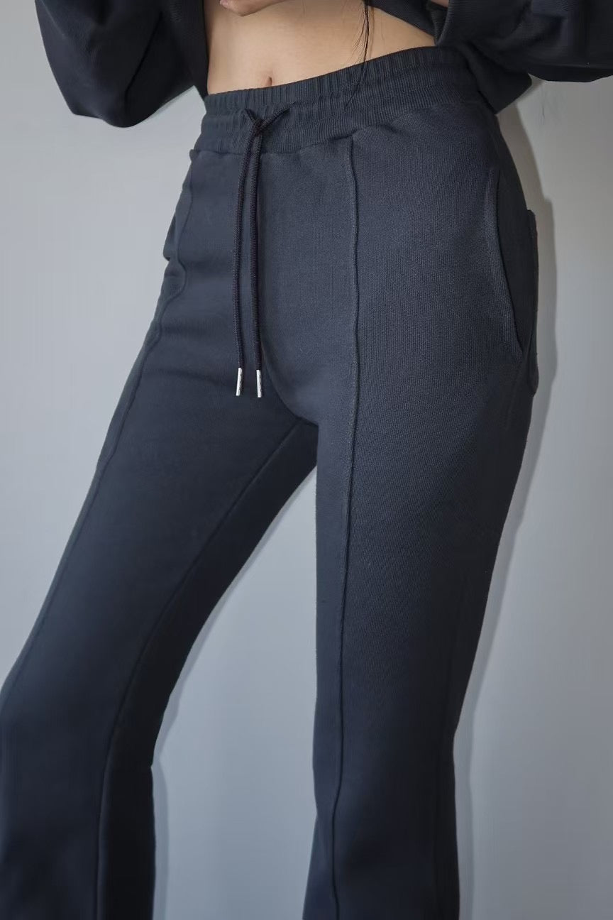 LONG FLARED COTTON PANTS