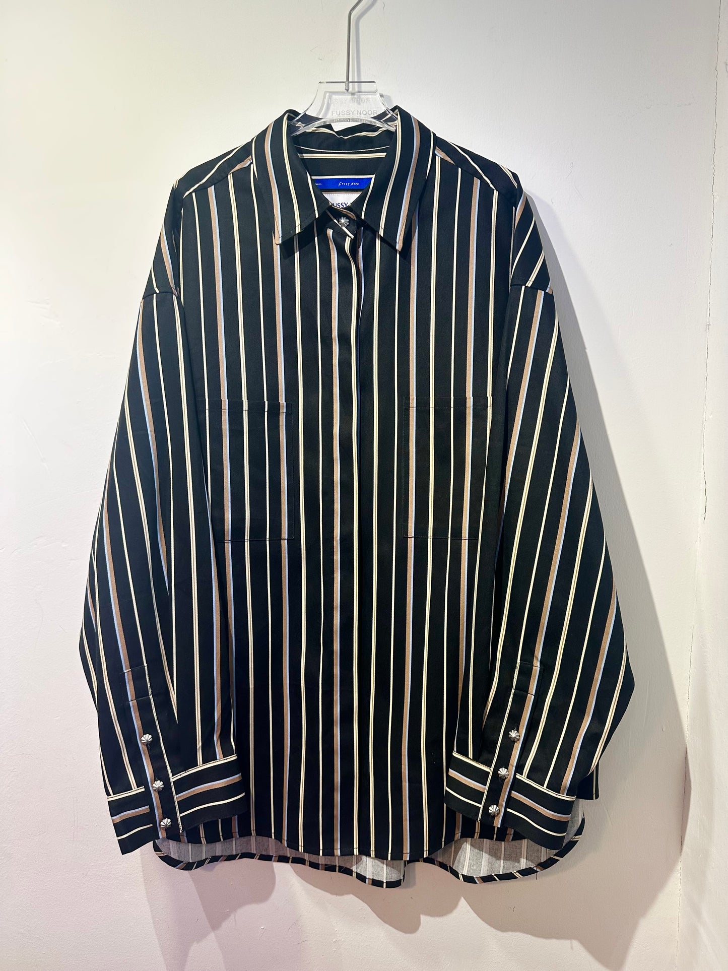 • FUSSY MADE • MIDNIGHT STRIPE SHIRT
