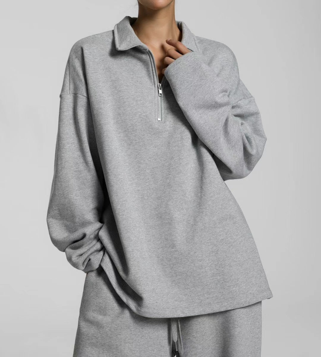 ZIP UP COTTON TOP