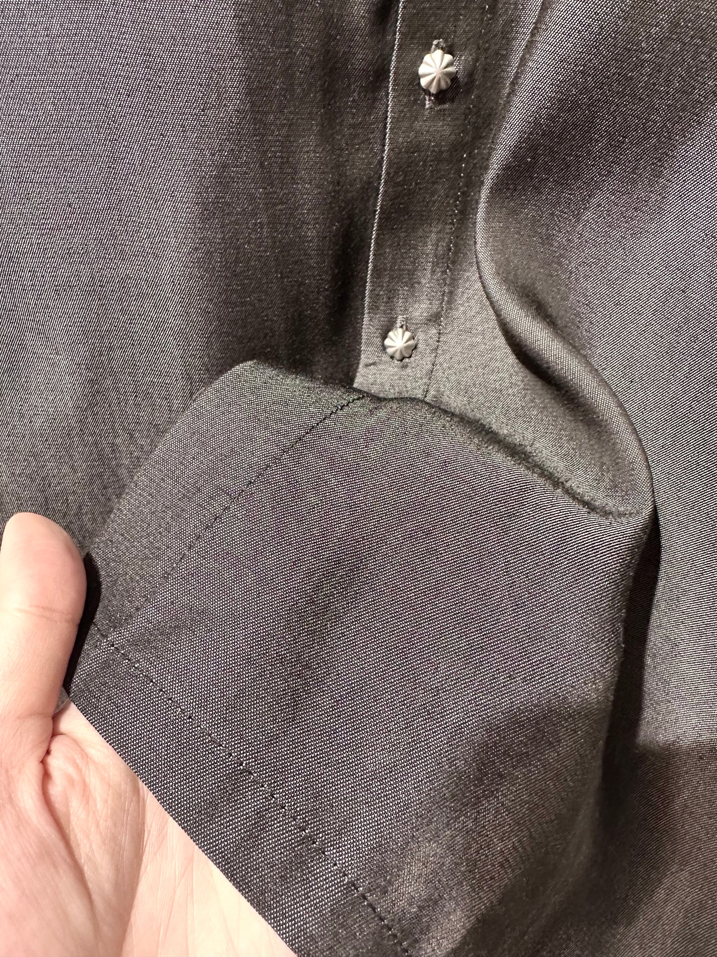 • FUSSY MADE • ICE SILK DENIM SHIRT