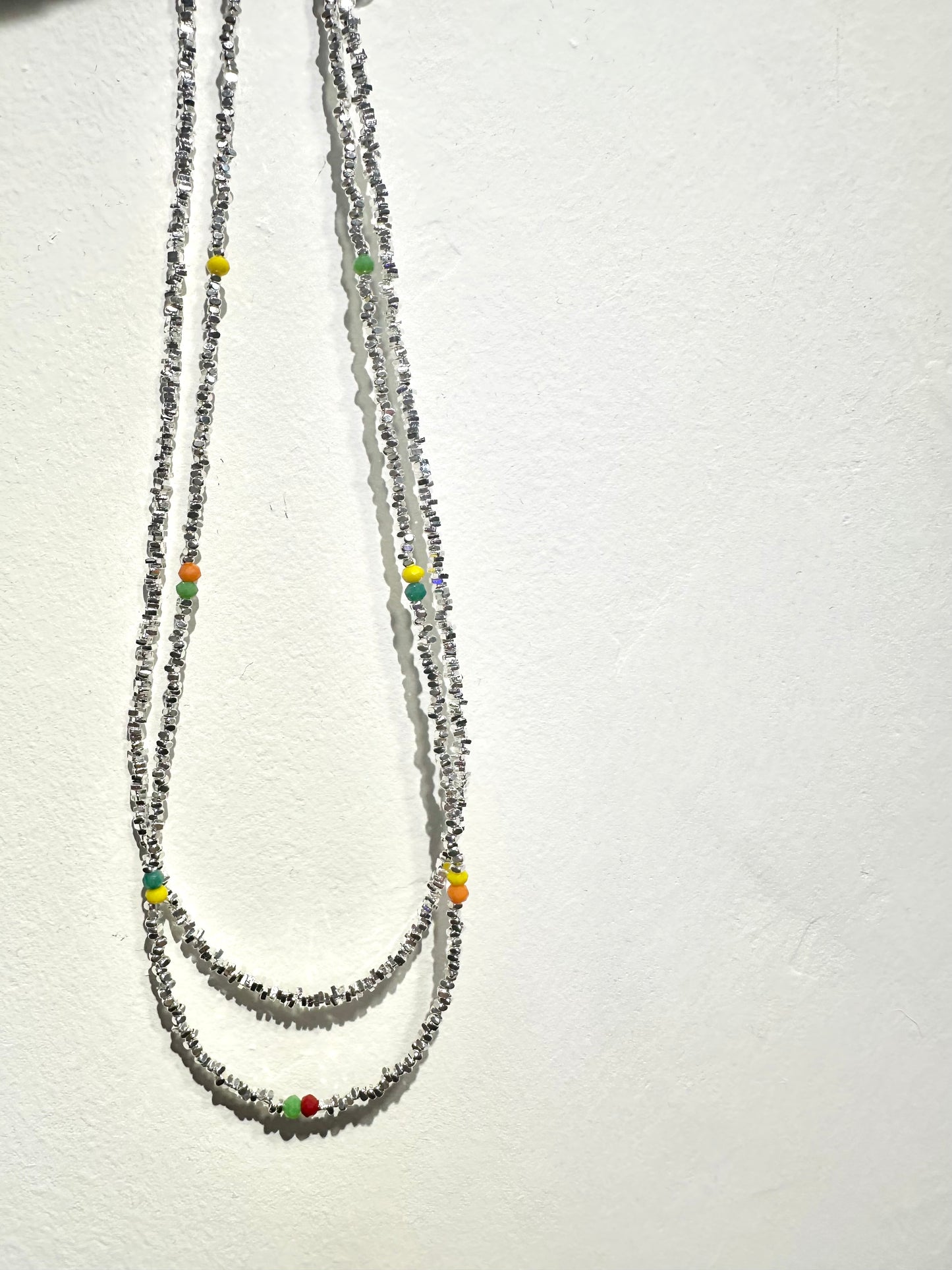 925 SPRING MIXED BEADS NECKLACE