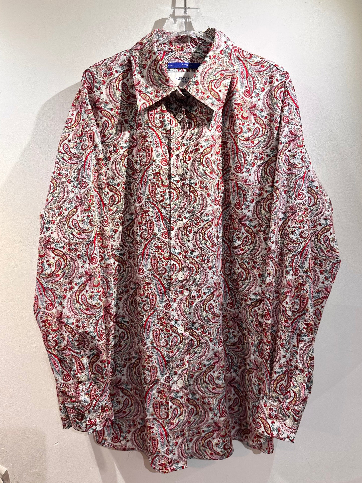 • FUSSY MADE • RED PAISLEY SHIRT