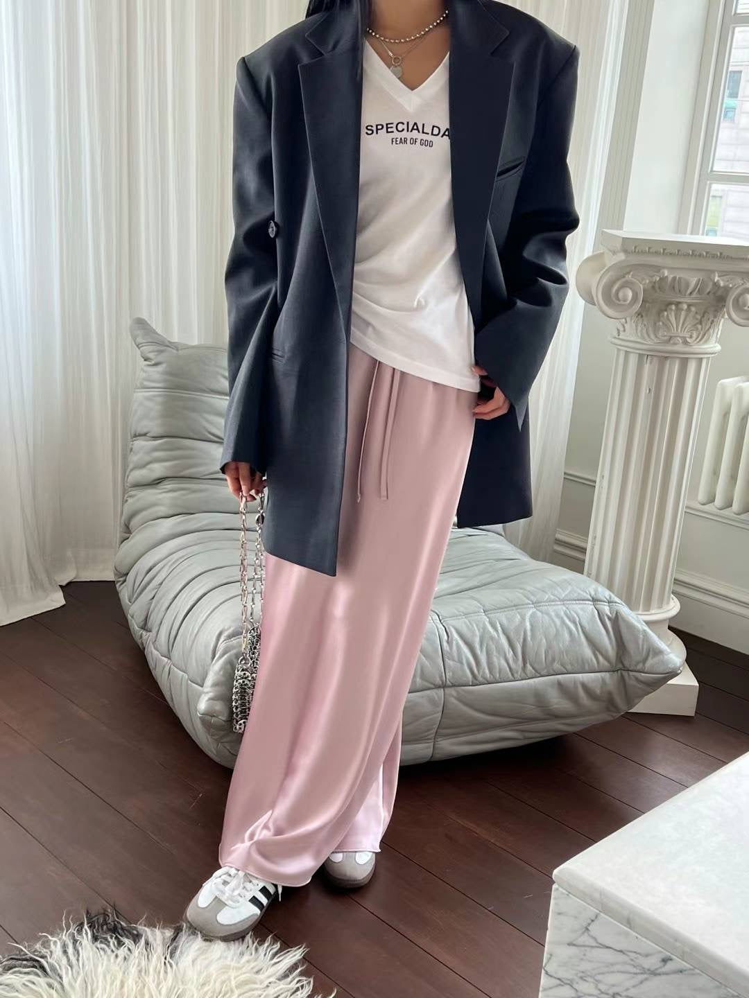6 COLOURS SATIN SKIRT