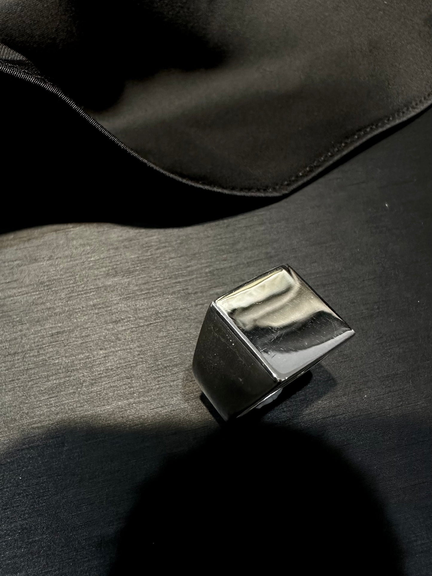 HANDMADE 925 SQUARE MIRROR RING
