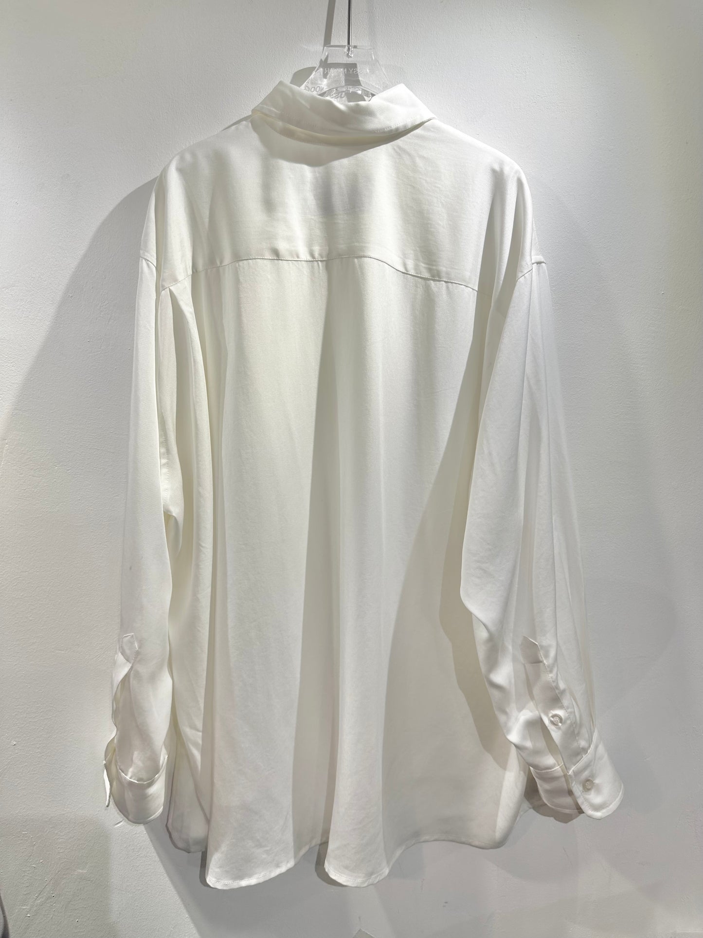 • FUSSY MADE • CUPRO PLAIN WHITE SHIRT