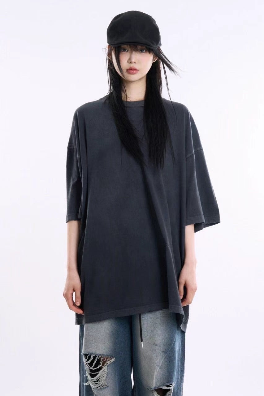 WASHED COLOUR GOOD CUT TEE