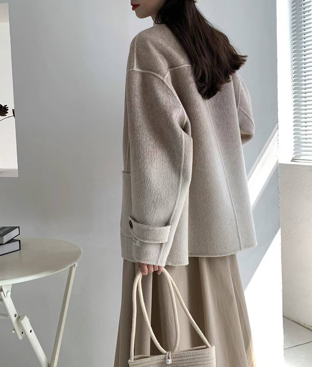 OMBRE FINE WOOL COAT