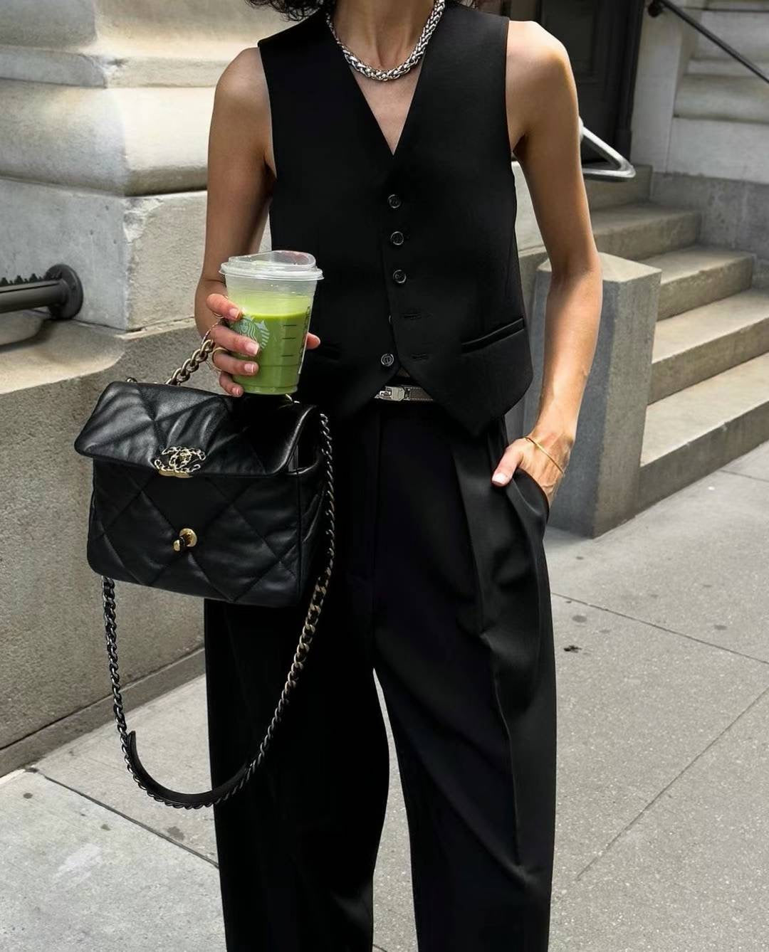 INWARD DOUBLE PLEATS TROUSERS