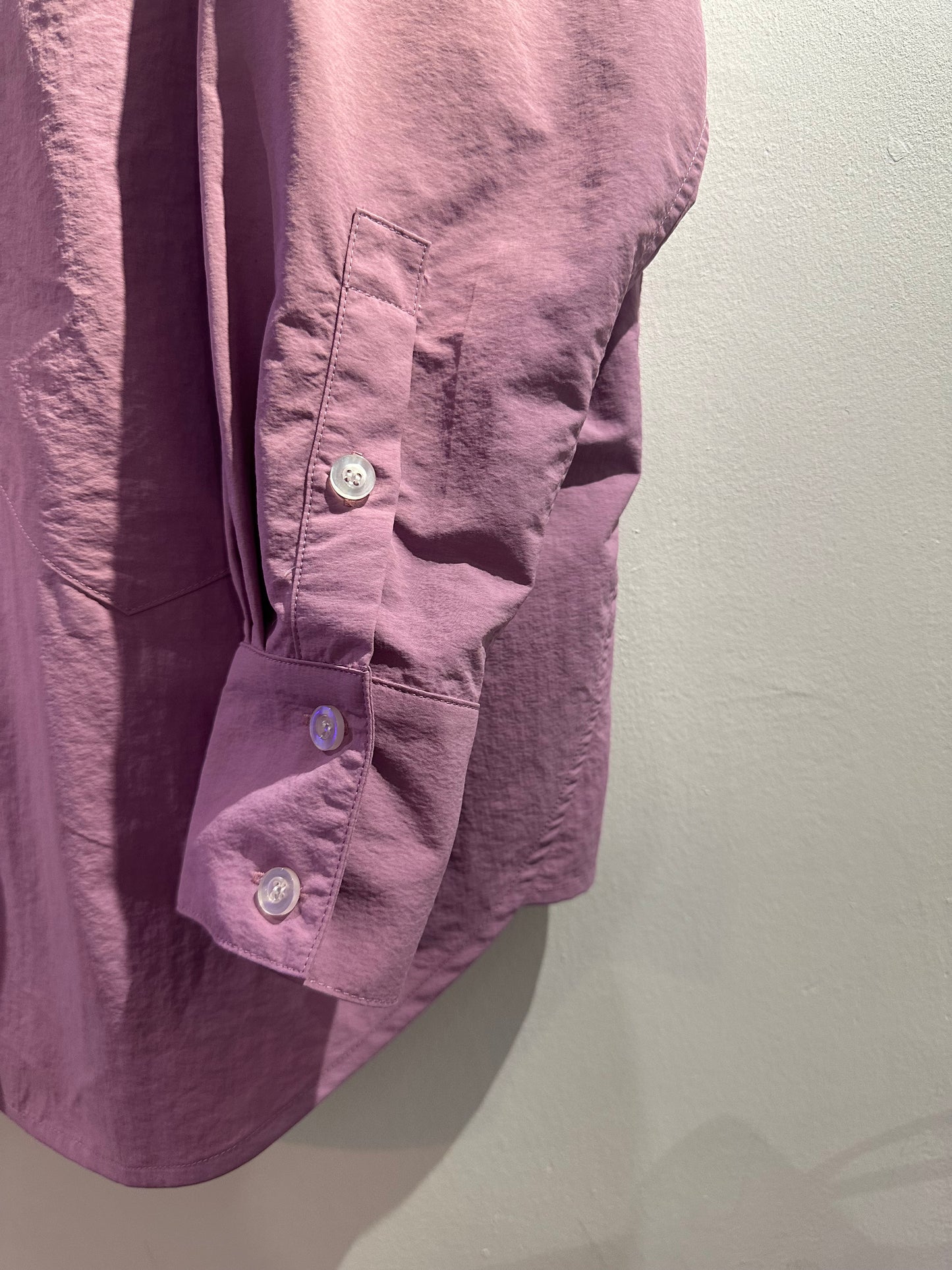 • FUSSY MADE • LIGHT PURPLE NARROW POCKET SHIRT