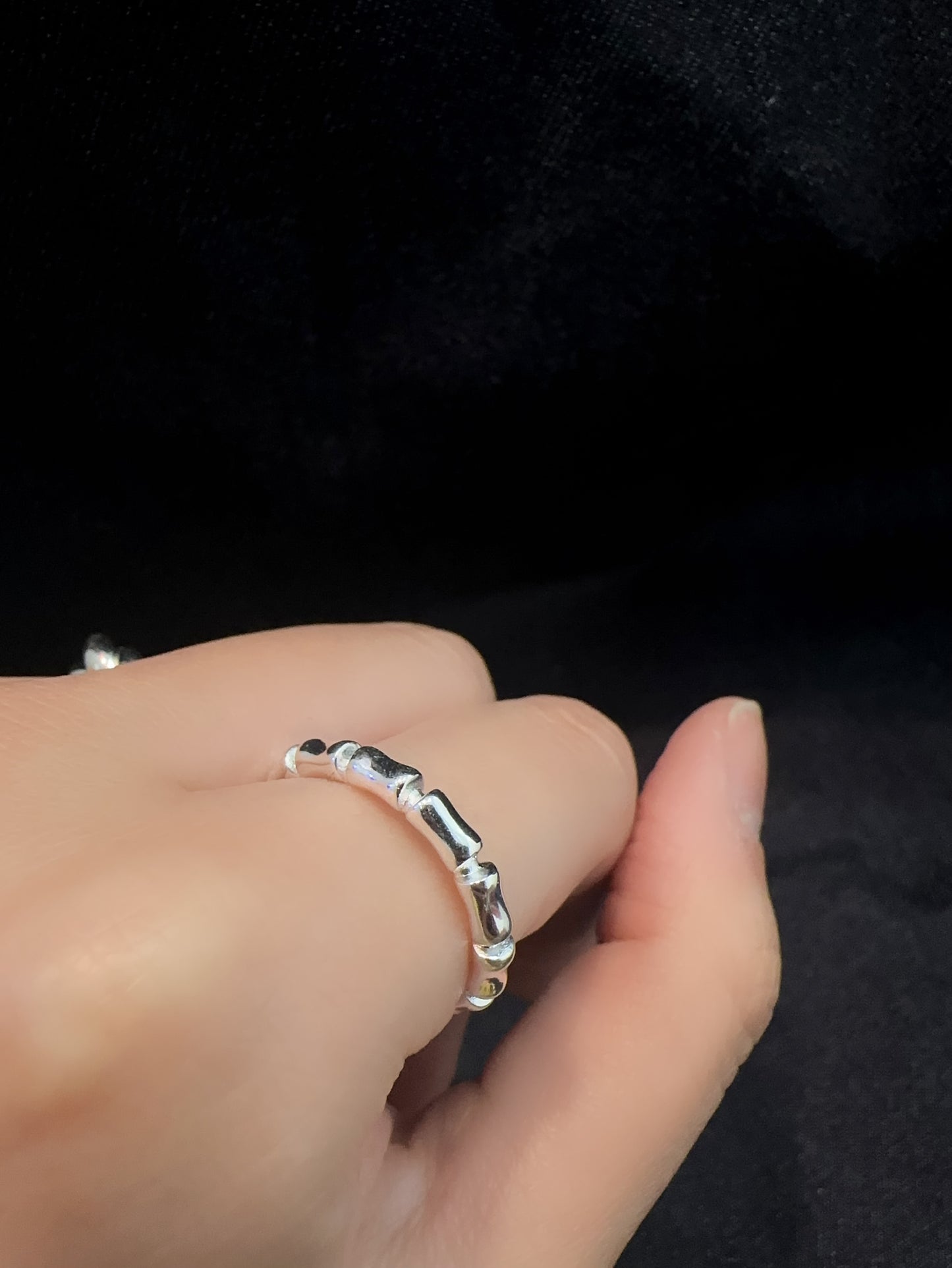 925 BAMBOO LOOP RING