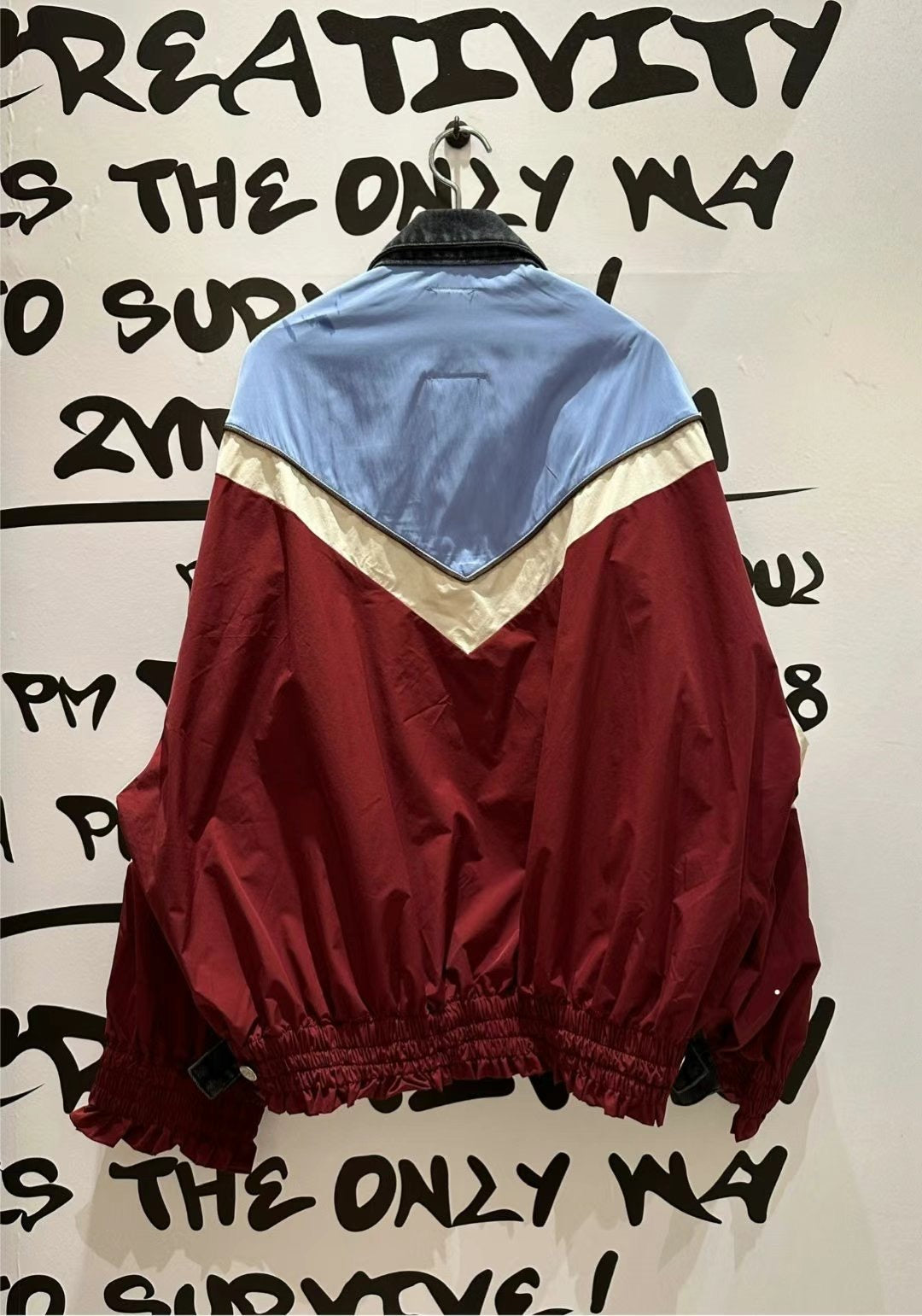 PATCHED DENIM TRAINING JACKET