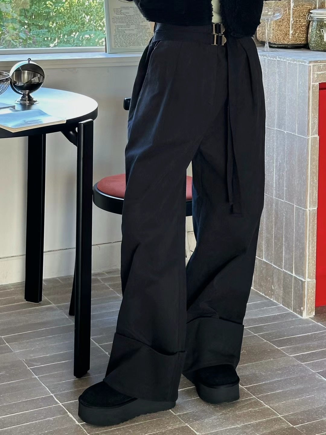 DOUBLE BELT PANTS