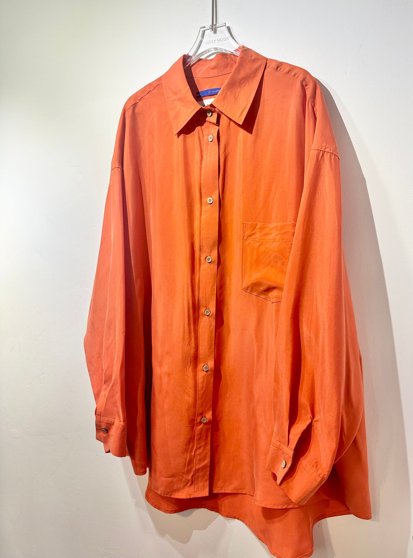 • FUSSY MADE • SPANISH ORANGE CUPRO SHIRT