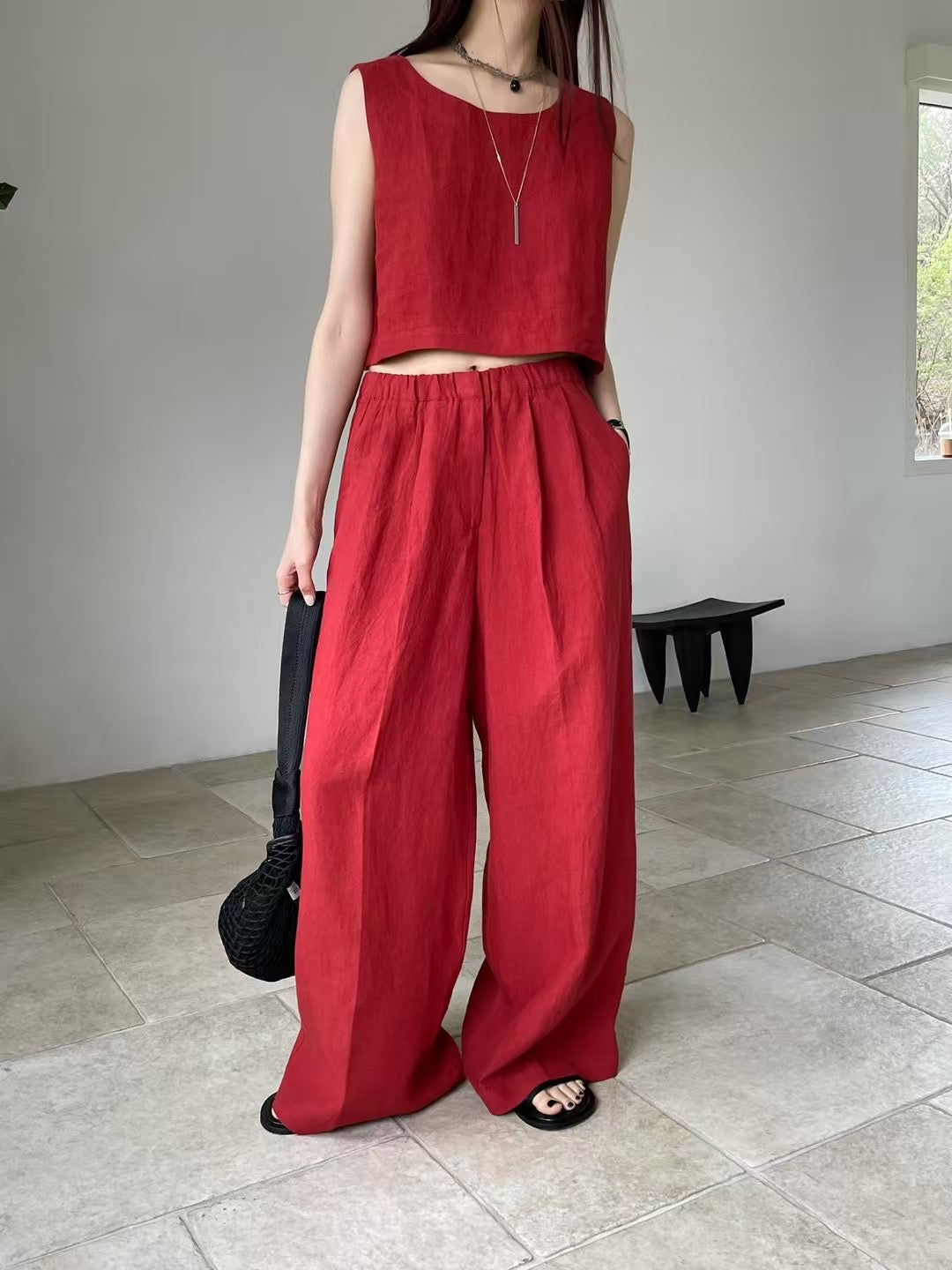 BREATHABLE LINEN PANTS