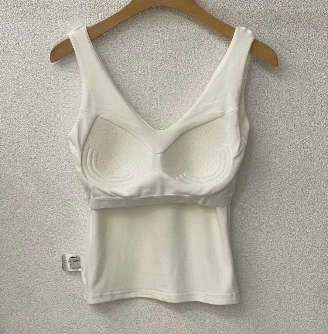 FW24 V NECK BRA TOP