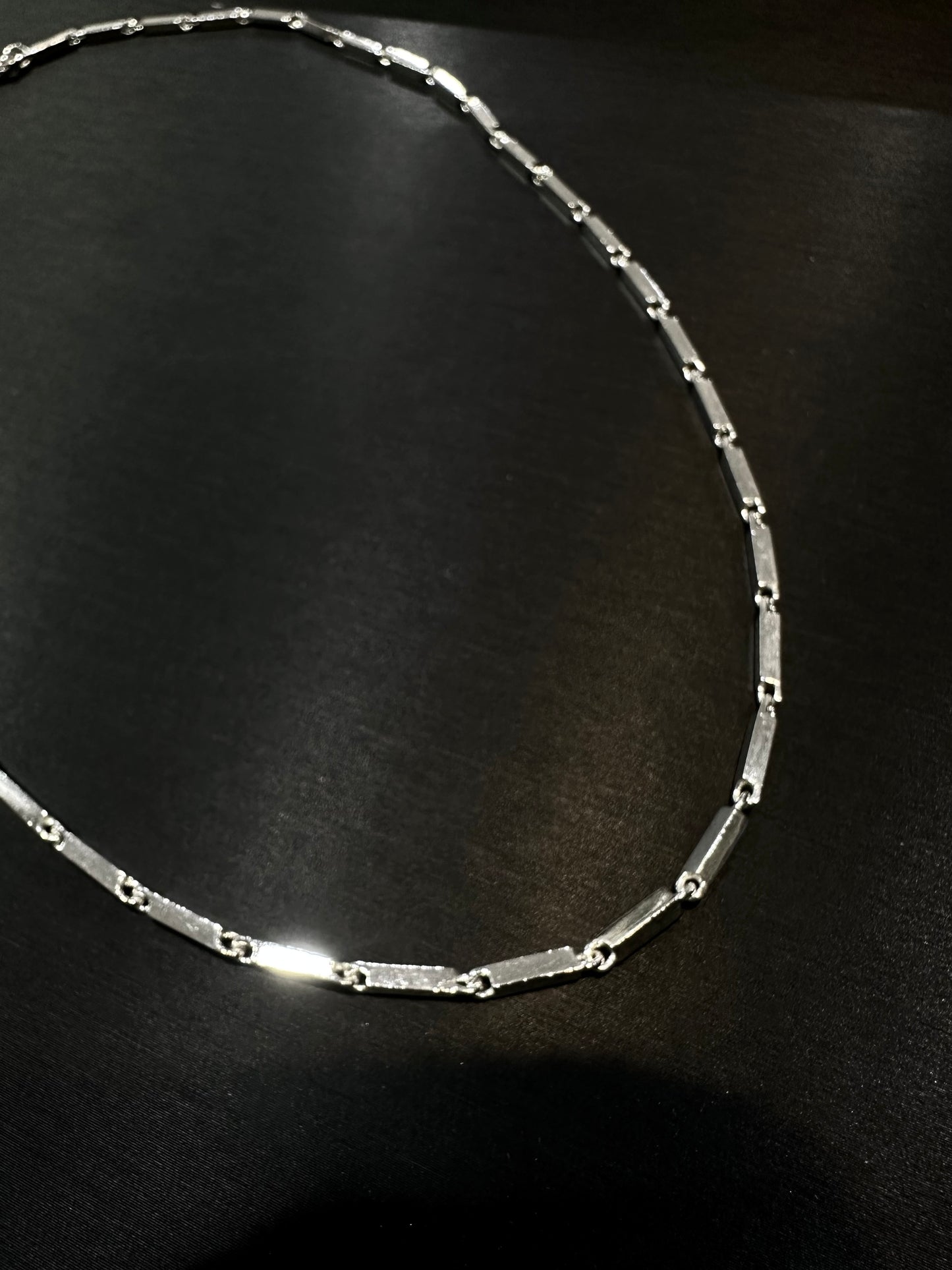 HANDMADE 925 CUBOID CHAIN NECKLACE