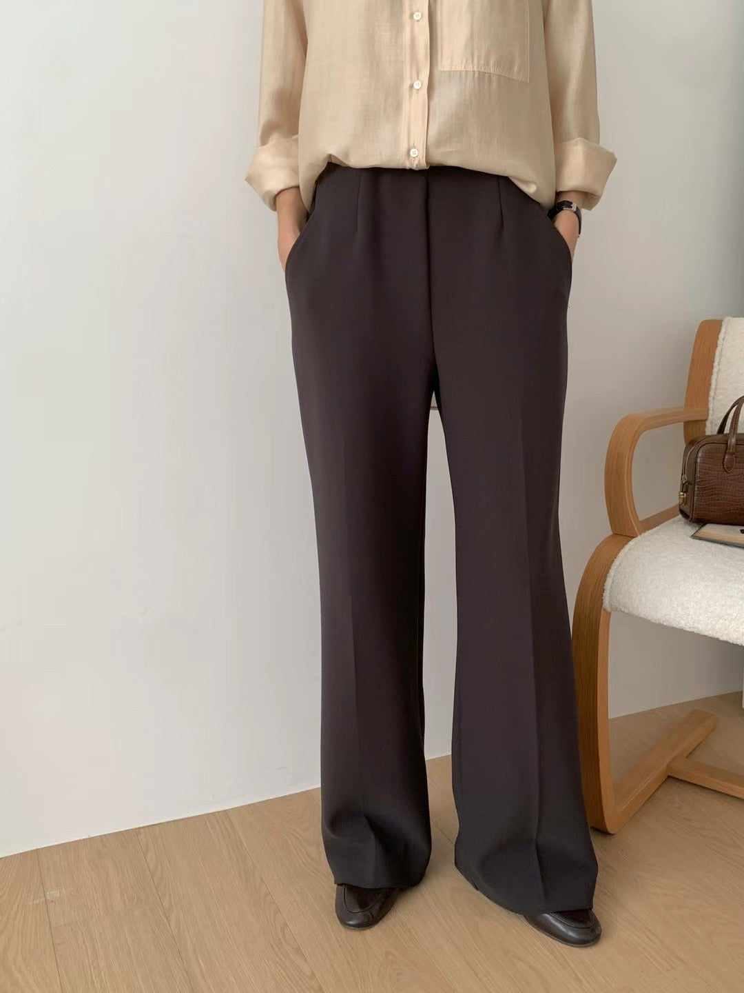 ELASTIC WAIST GOOD CUT PANTS