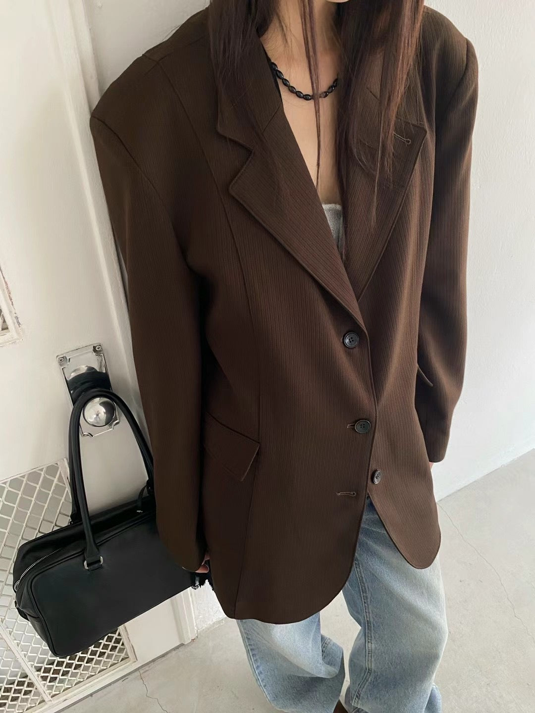 STRAIGHT GRAIN BLAZER