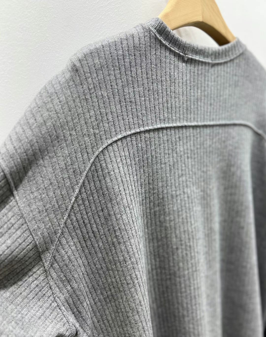 RIBBED COTTON TEE