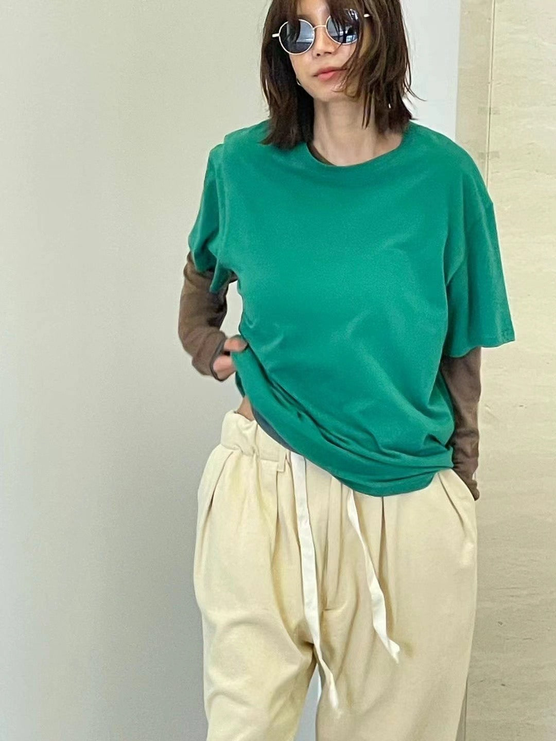 CASUAL PLAIN TEE (4 COLOURS)