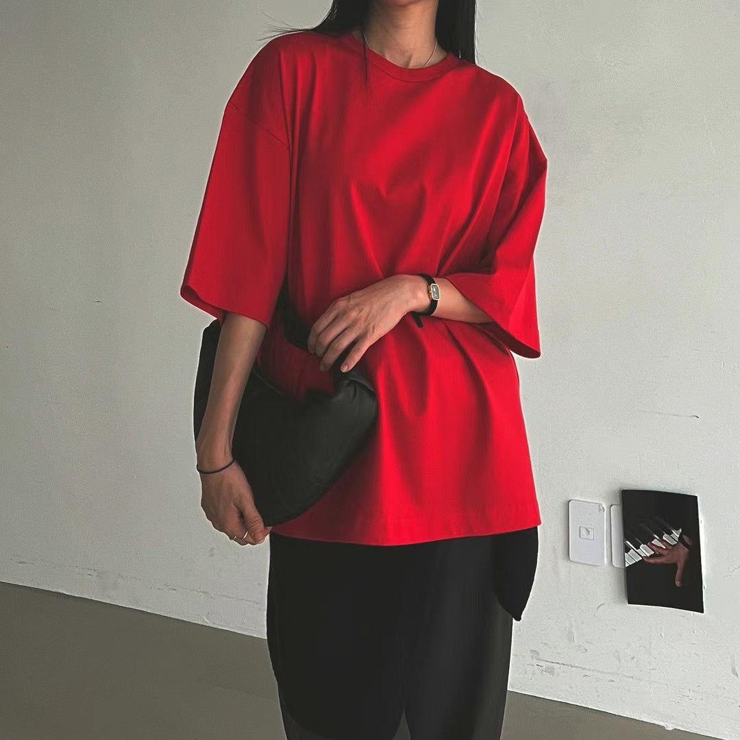MID LENGTH SLEEVES BASIC TEE