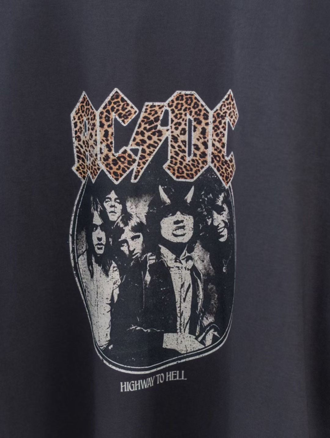 LEOPARD FONTS AC/DC TEE