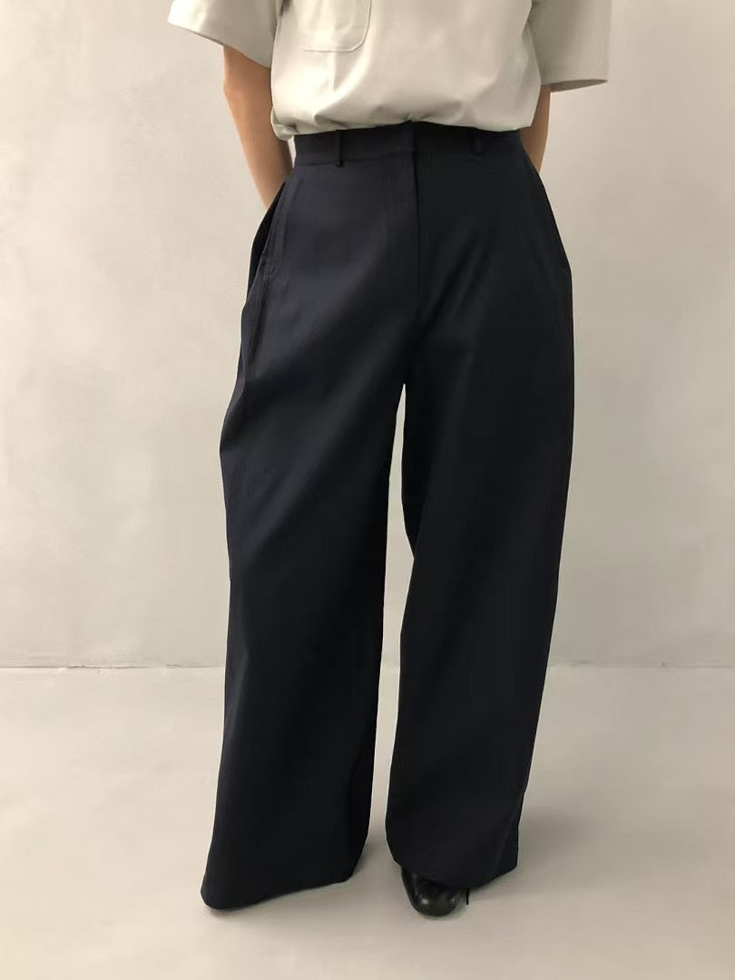 SIDE V PLEATS PANTS