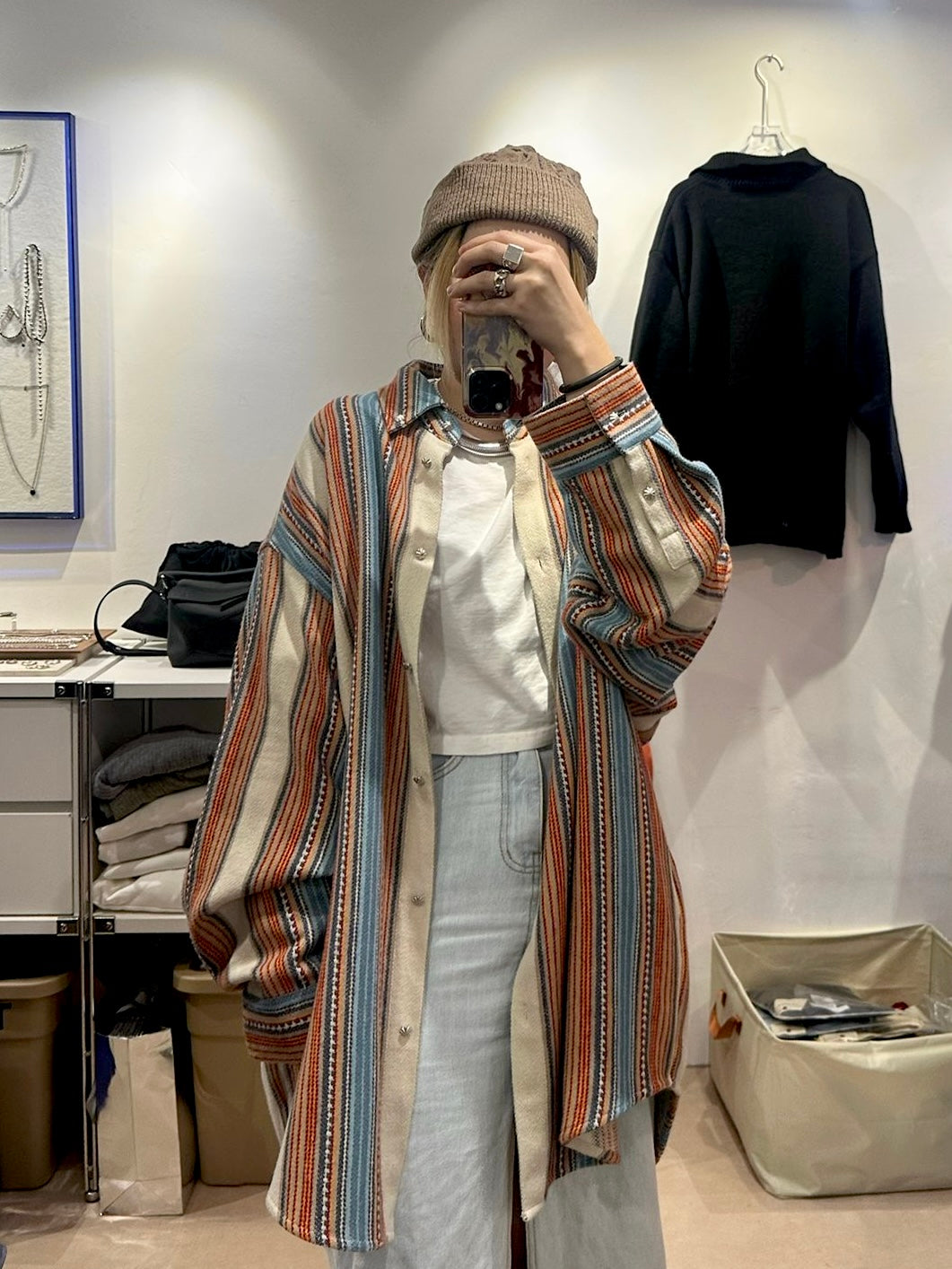 • FUSSY MADE • BOHO STRIPE SHIRT
