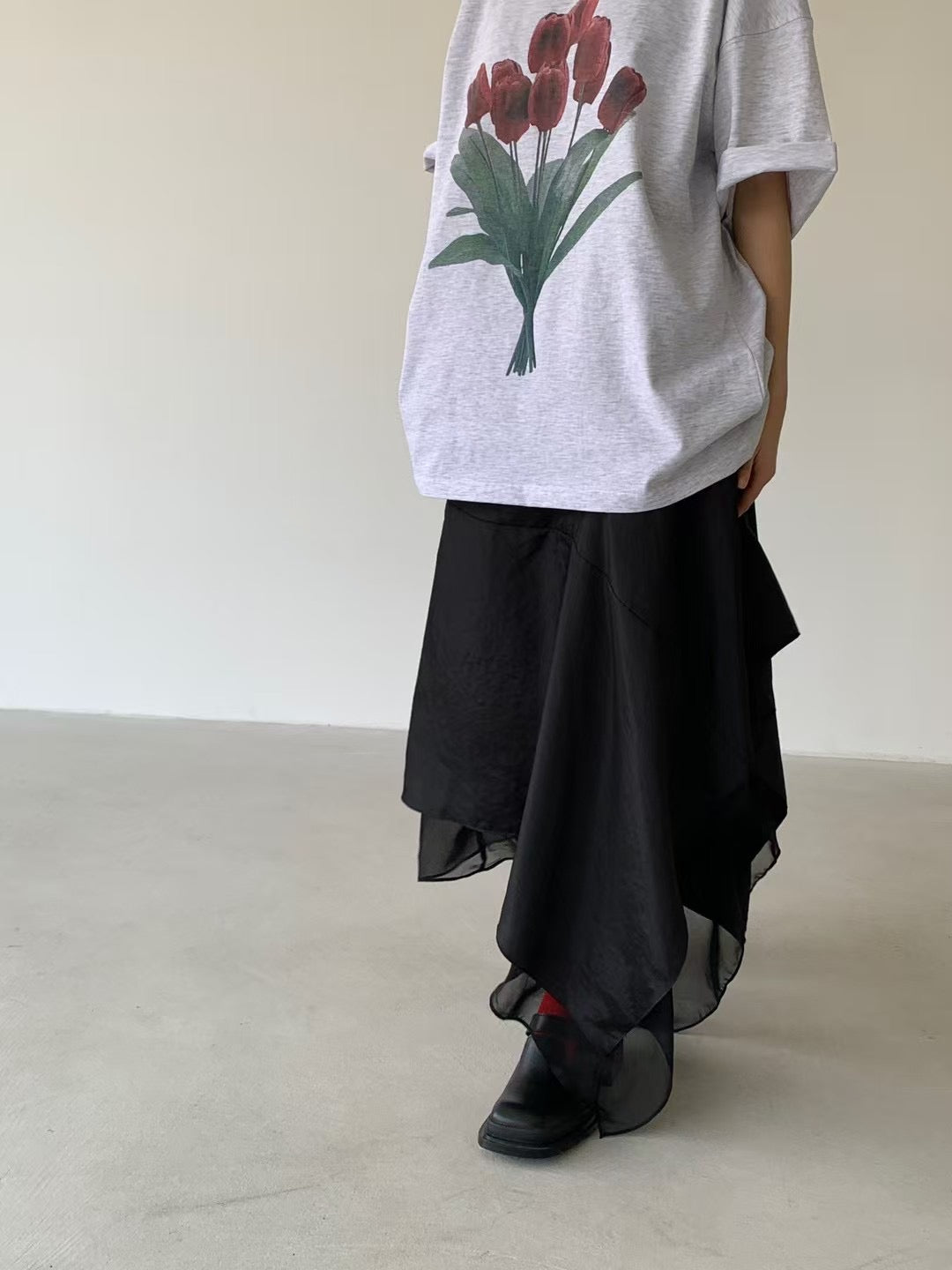 CHIFFON LAYER SKIRT