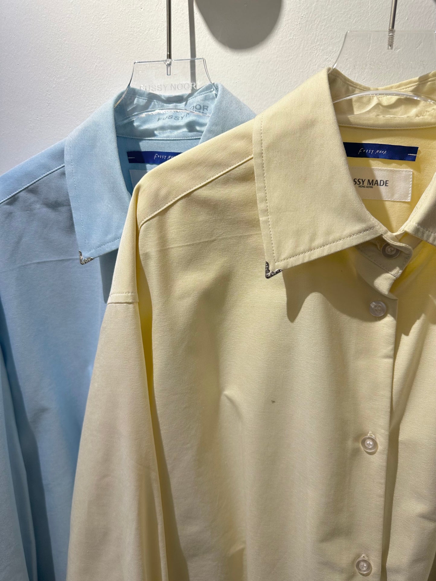 • FUSSY MADE • COLLAR TIPS OXFORD SHIRT