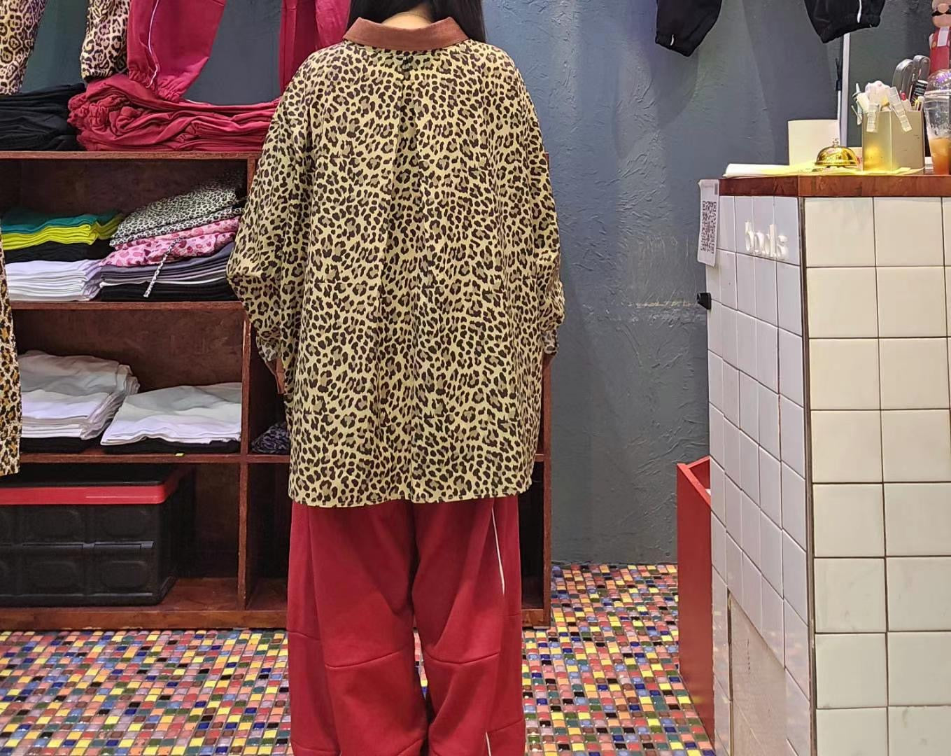 LEOPARD SHIRT JACKET