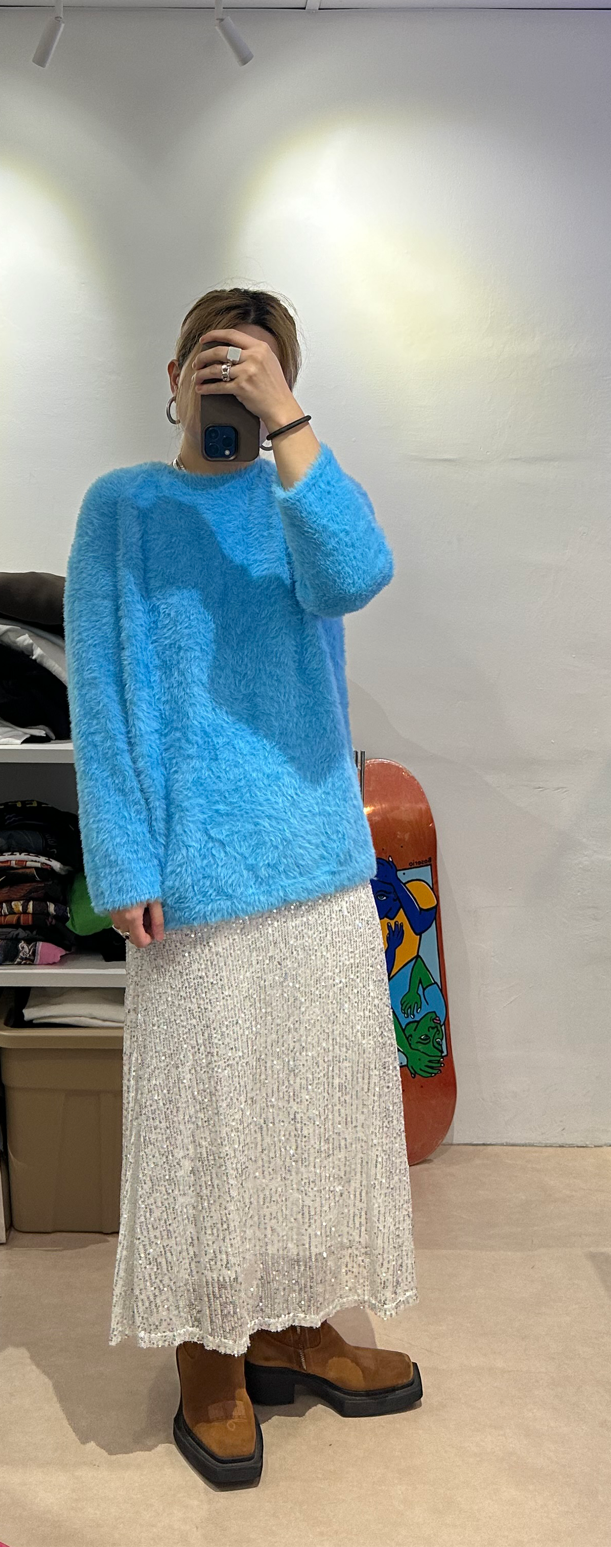 SLIVER BLING SKIRT