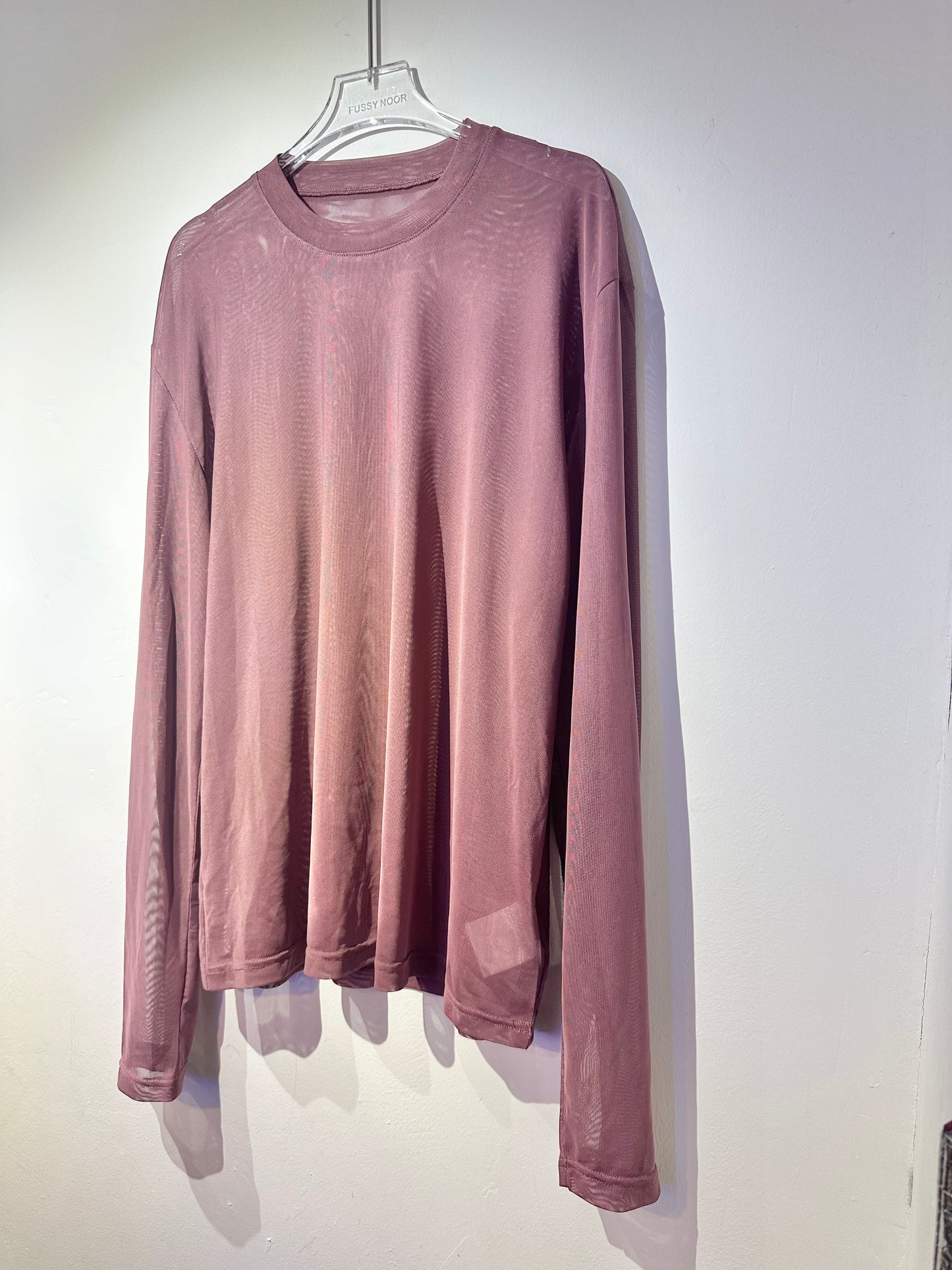 • FUSSY MADE • SHEER MESH TOP