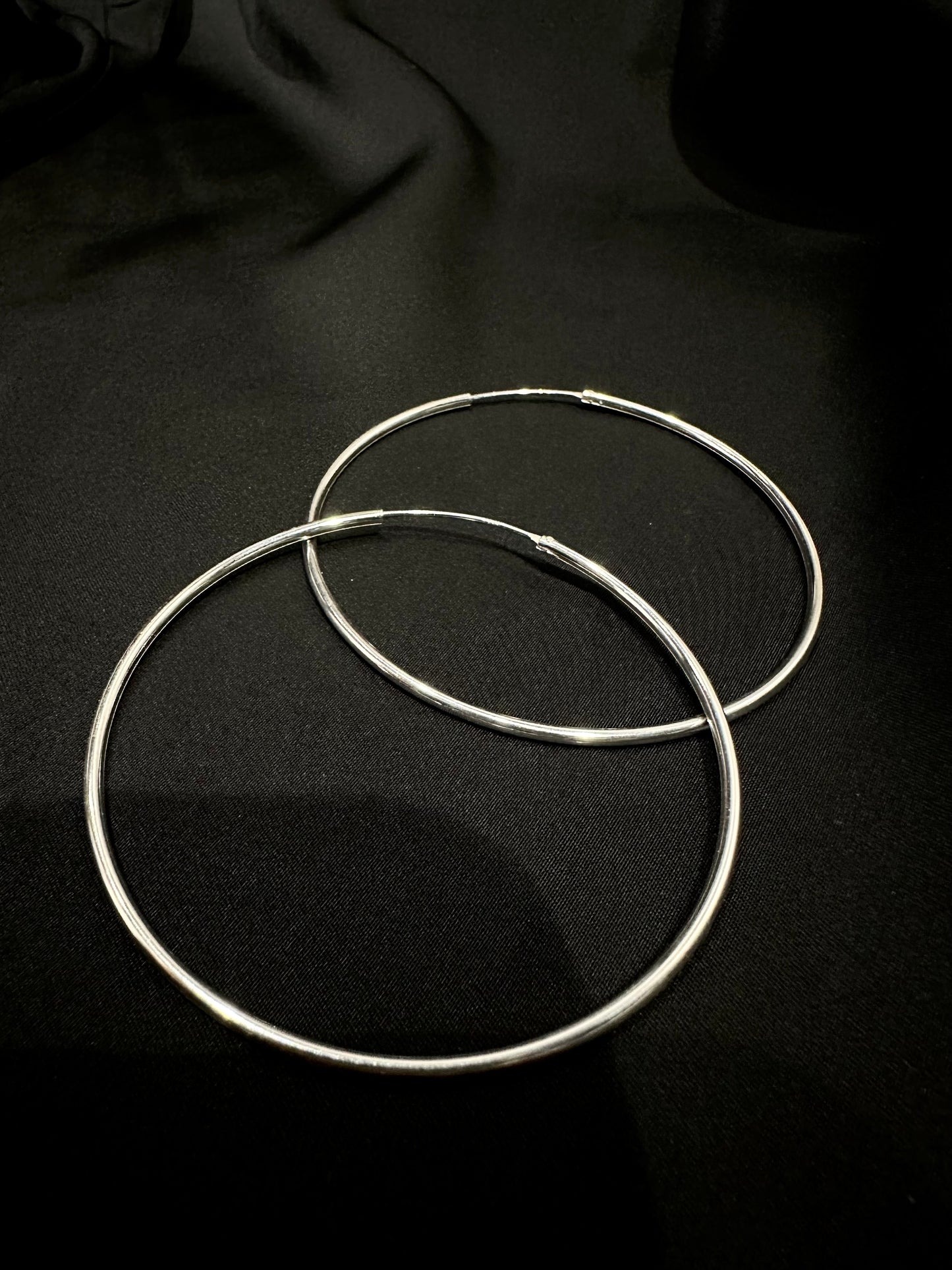 925 60MM BIG LOOP EARRINGS