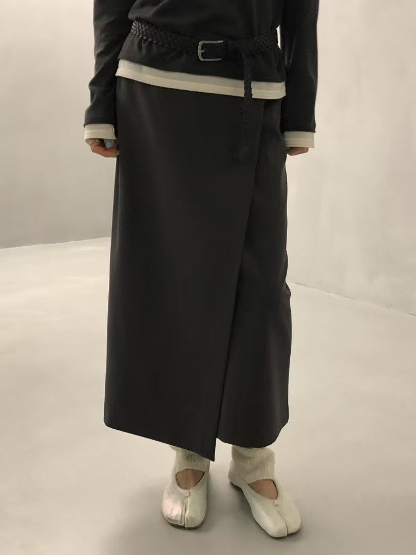 CROSS FLAP SKIRT